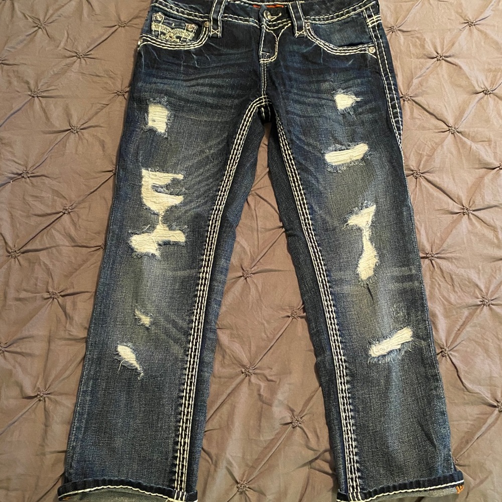 Rock Revival Nancy Crop Jean Size 25